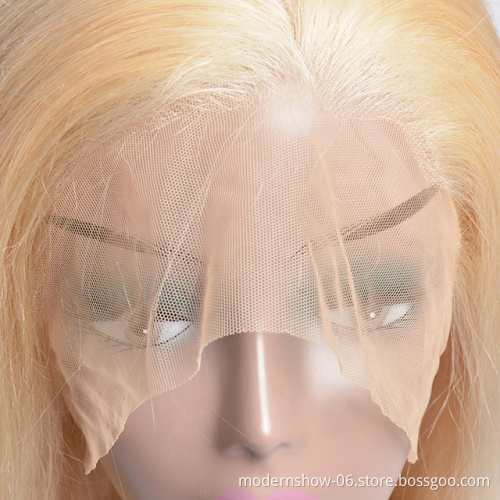 613 Hair Blonde Lace Front Wig Vendors Virgin Human Hair 613 Full Lace Wig Wholesale Best Selling 130% 150% Density Straight